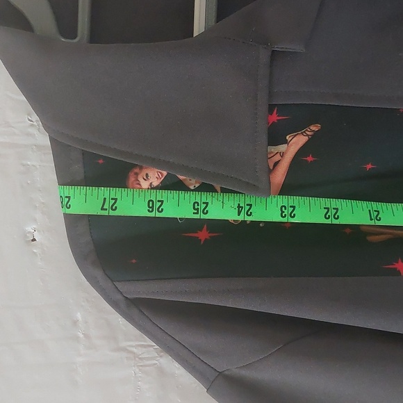 Steady Last Call mens sz large gray pin ups bowling shirt - Picture 4 of 5